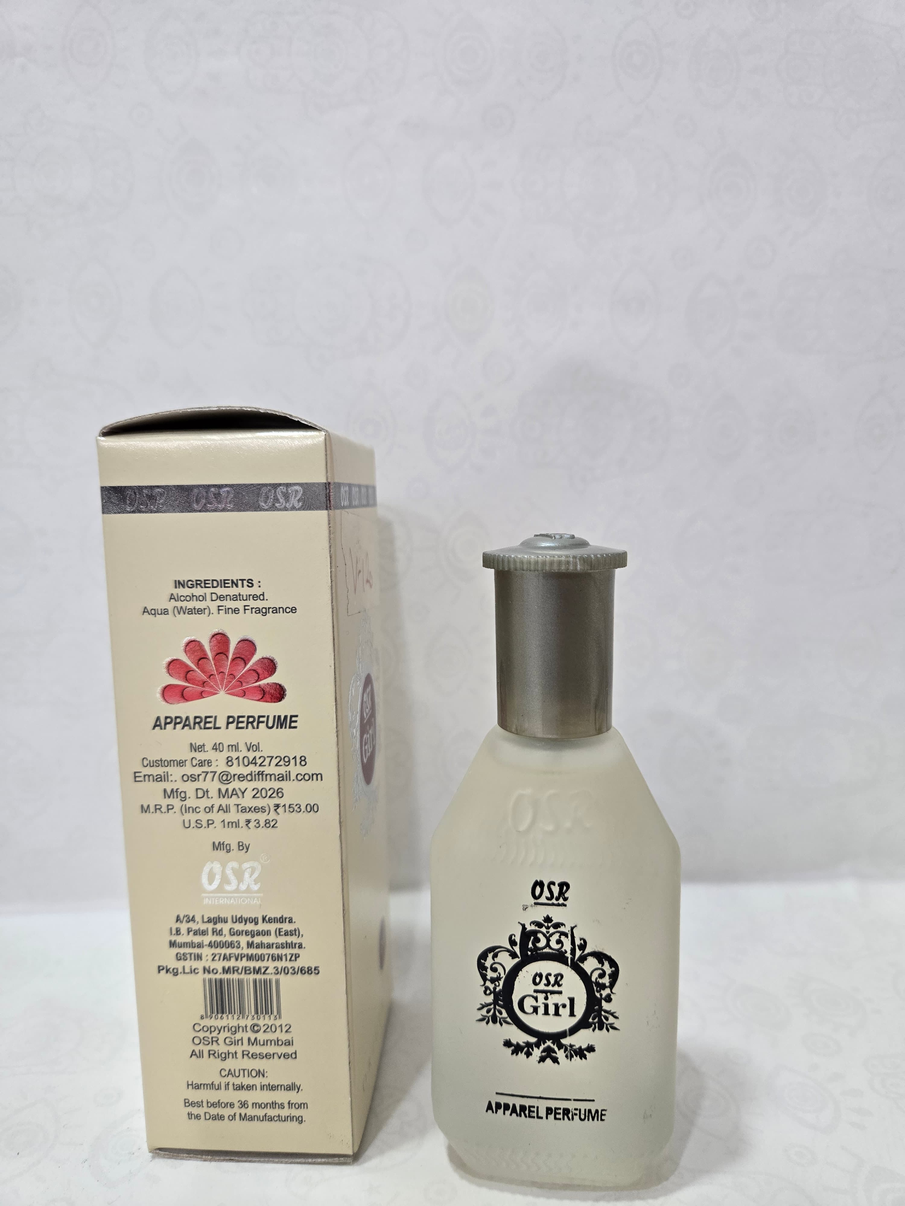 OSR Girl Apparel Perfume for Women, 40 ml