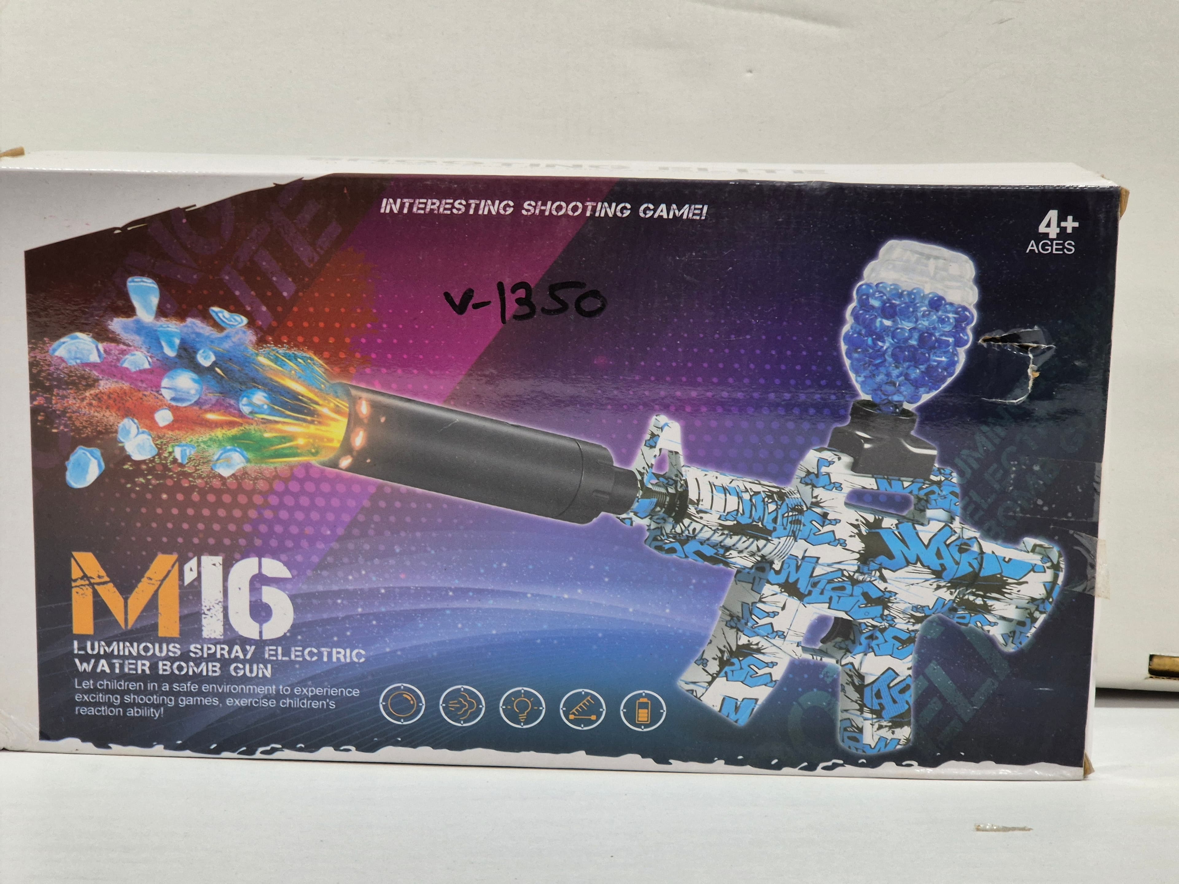 Automatic Gel Blaster Gun with Smoke and Light Silencer High Speed Gun Upto 50 Feet Range | Toy Gun for Kids
