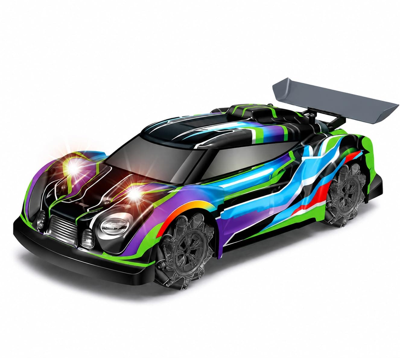 Dragon RC Drift Car with LED Lights & Mist Spray | 2.4GHz Remote-Controlled Stunt Vehicle | 360° Drifting & Spinning Action | Interactive Racing Toy for Kids Ages 3+