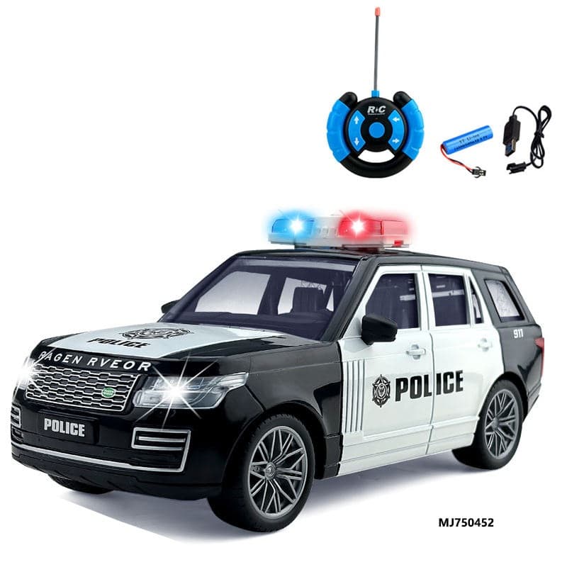 Rc Remote Control Police Car For Kids Durable, Fun And Easy To Control