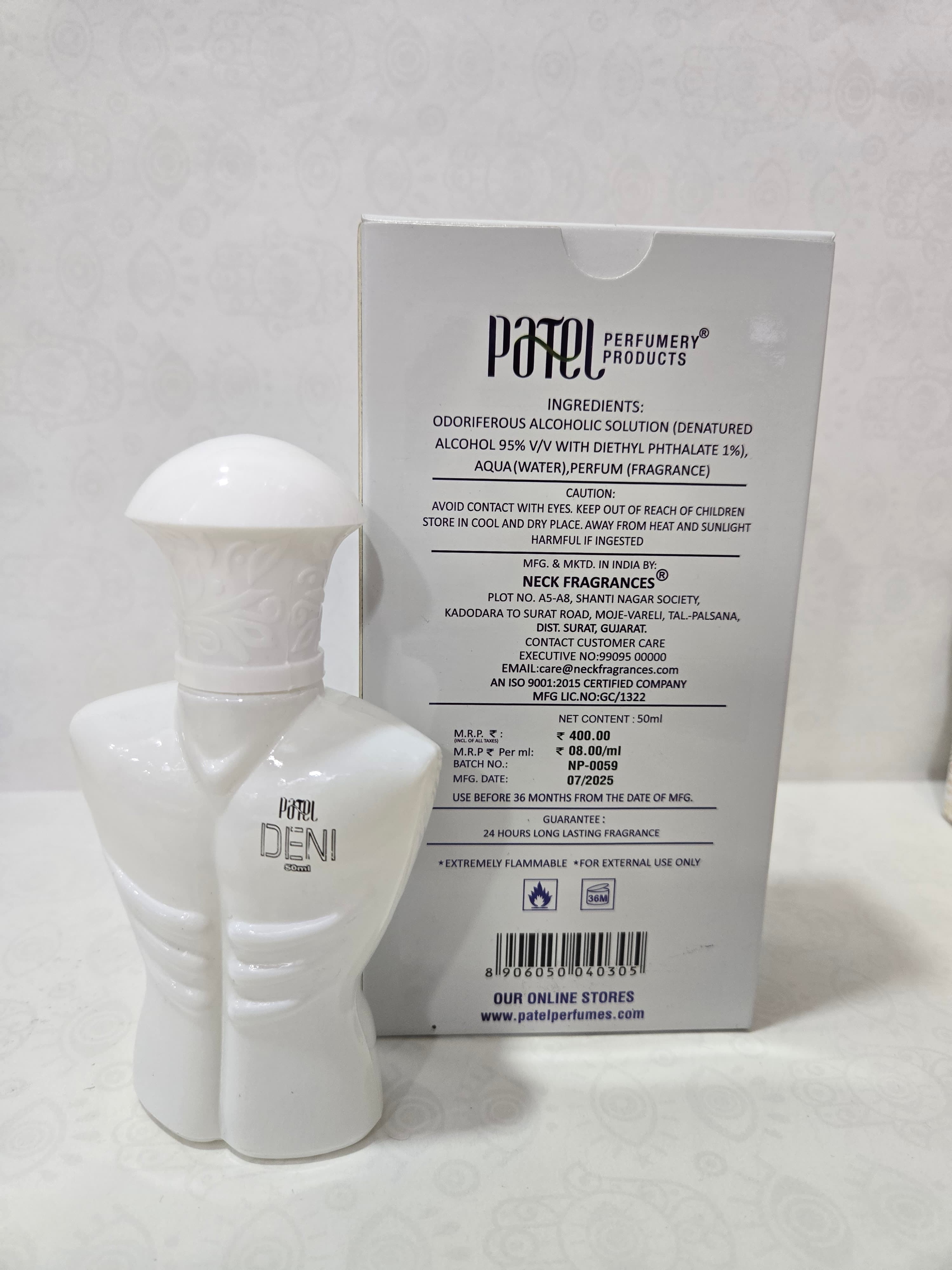 Patel Deni Apparel Spray for Men, 50 ml