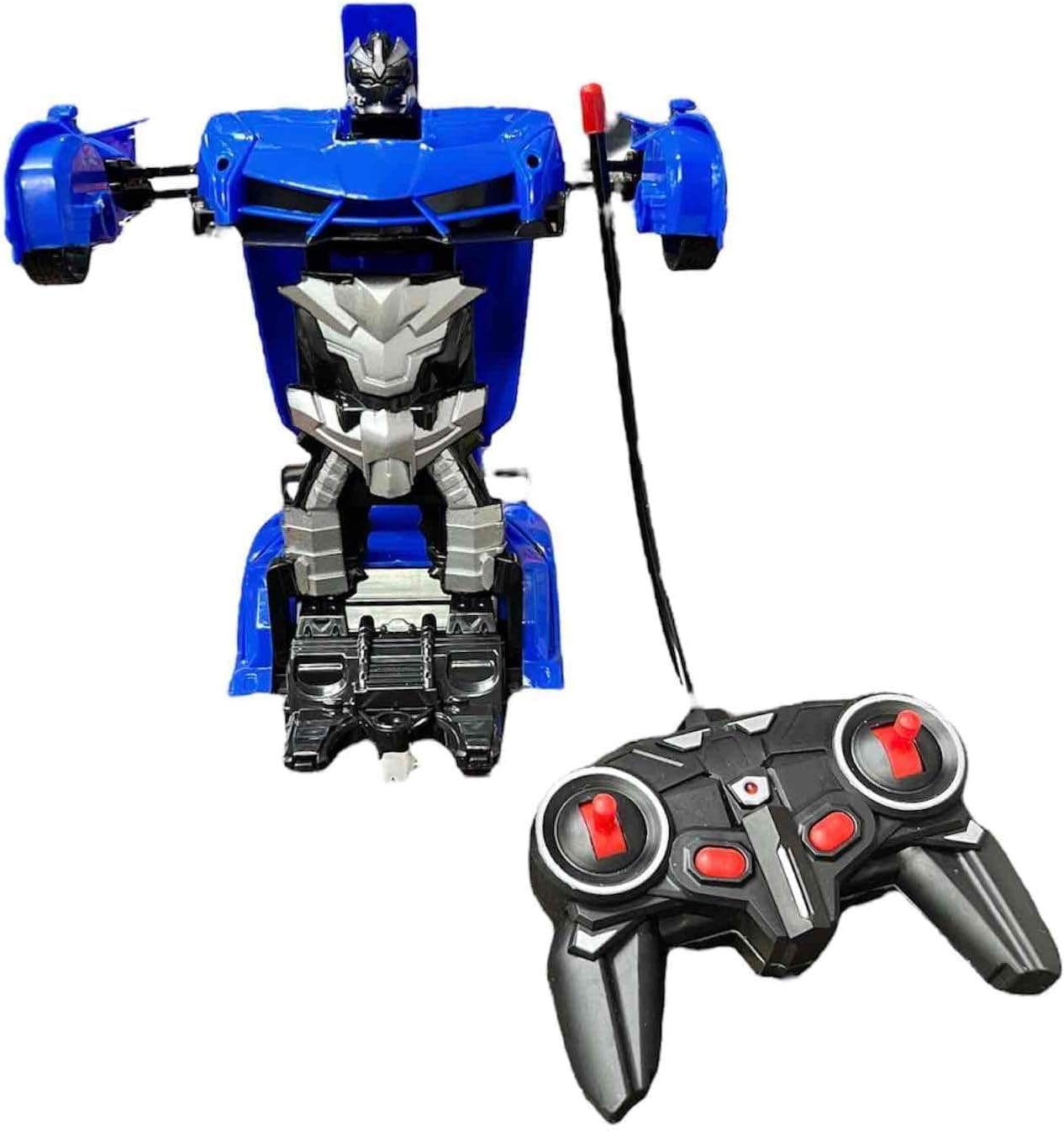 DEFORM ROBOT Radio-Controlled Robot Transforming Radio Control Toy Toy Glowing Running Transformation Blue
