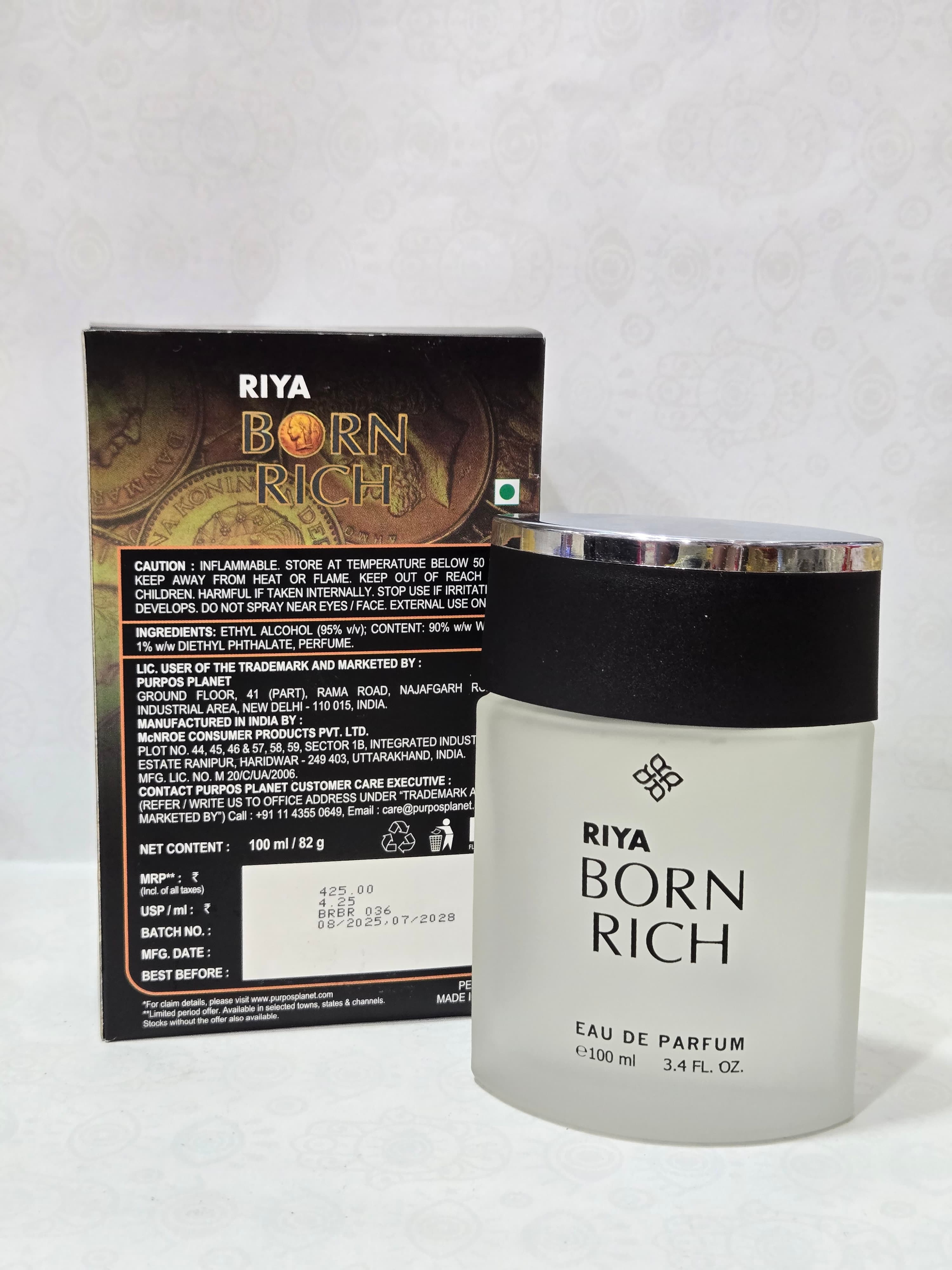 Riya Born Rich Eau de Parfum, 100 ml
