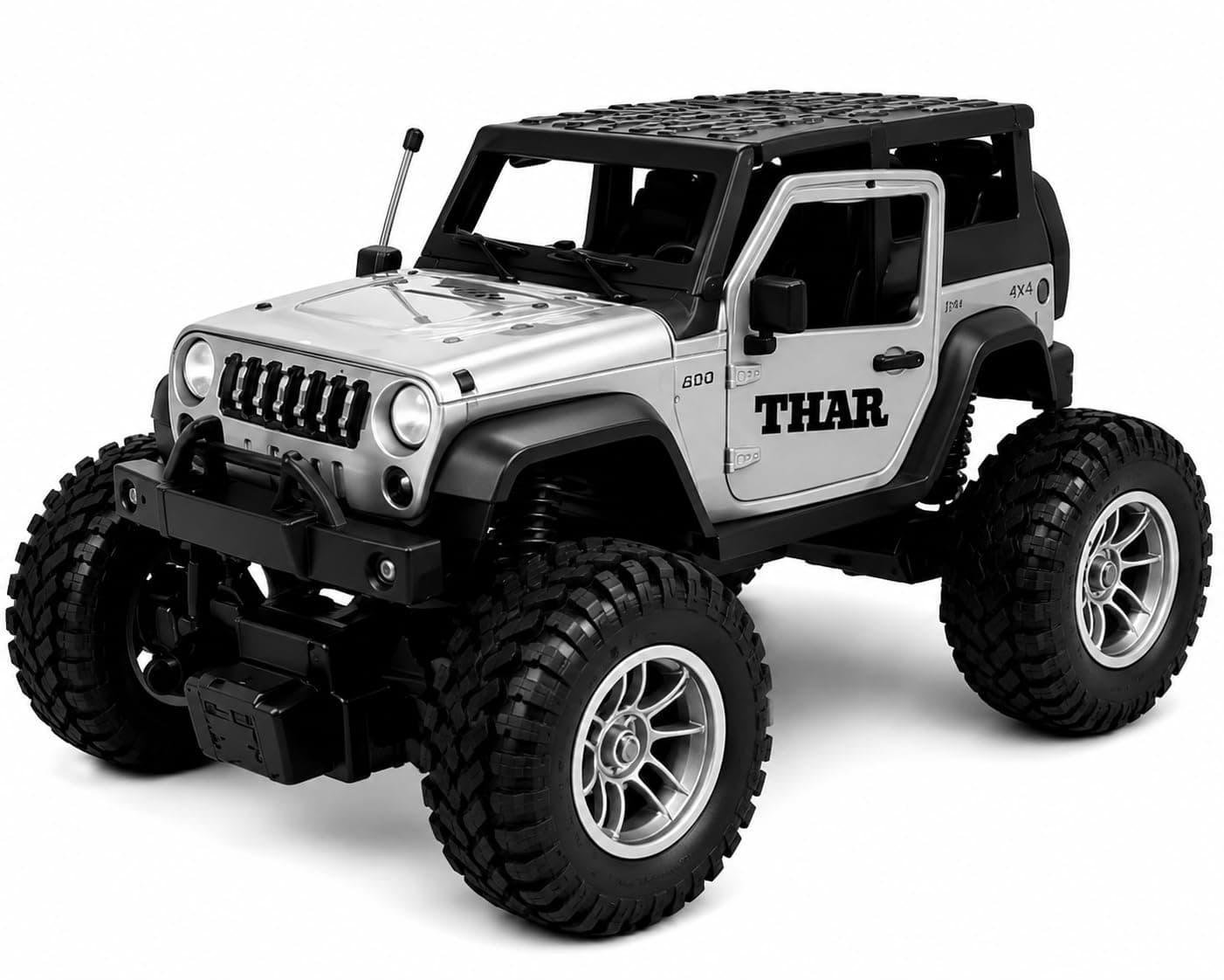 Remote Control Off Road RC Vehicle for Kids, 4WD High Speed Rock Crawler Toy Car, 2.4GHz Rechargeable Remote Control Car