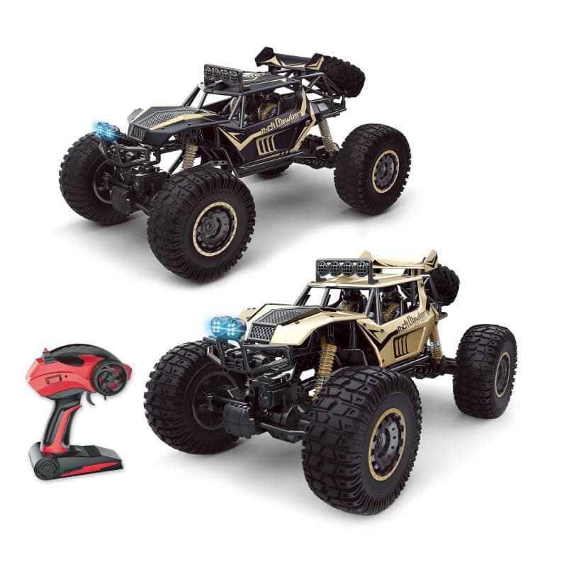 Remote Control Spraying Off-Road Rock Crawler Car – 4x4 RC Spray Car with LED Lights, Shockproof Suspension & 27MHz Remote | Off-Road Toy Car for Kids (6+)